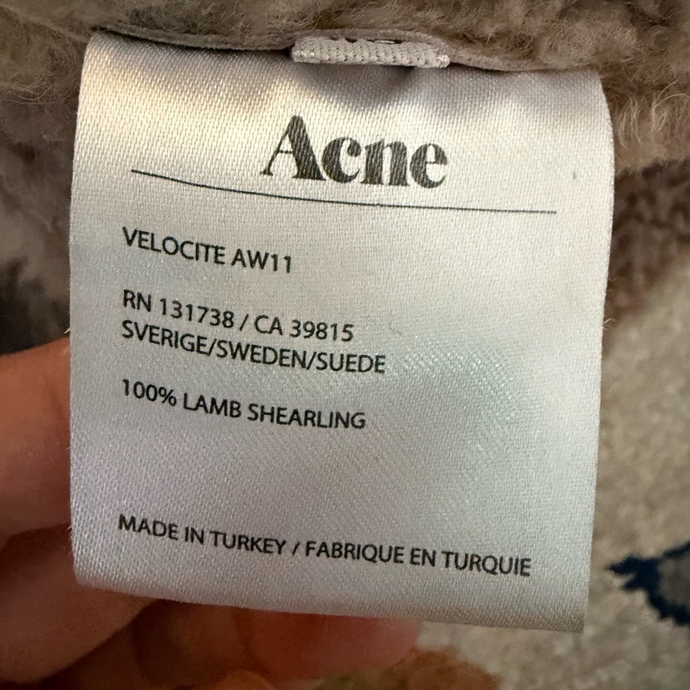 Acne shearling jacket - Picture 4 of 6